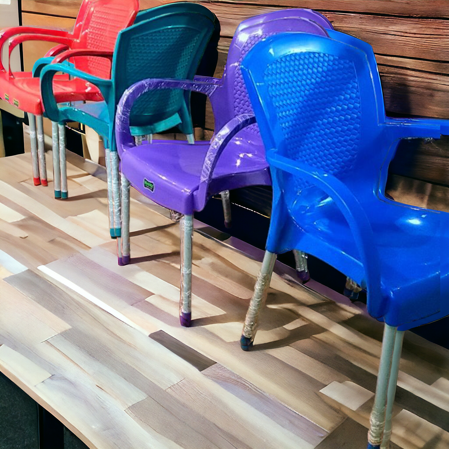 Semi pure plastic chairs #99