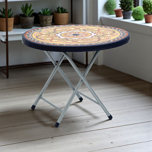 Printed Round table #215 black