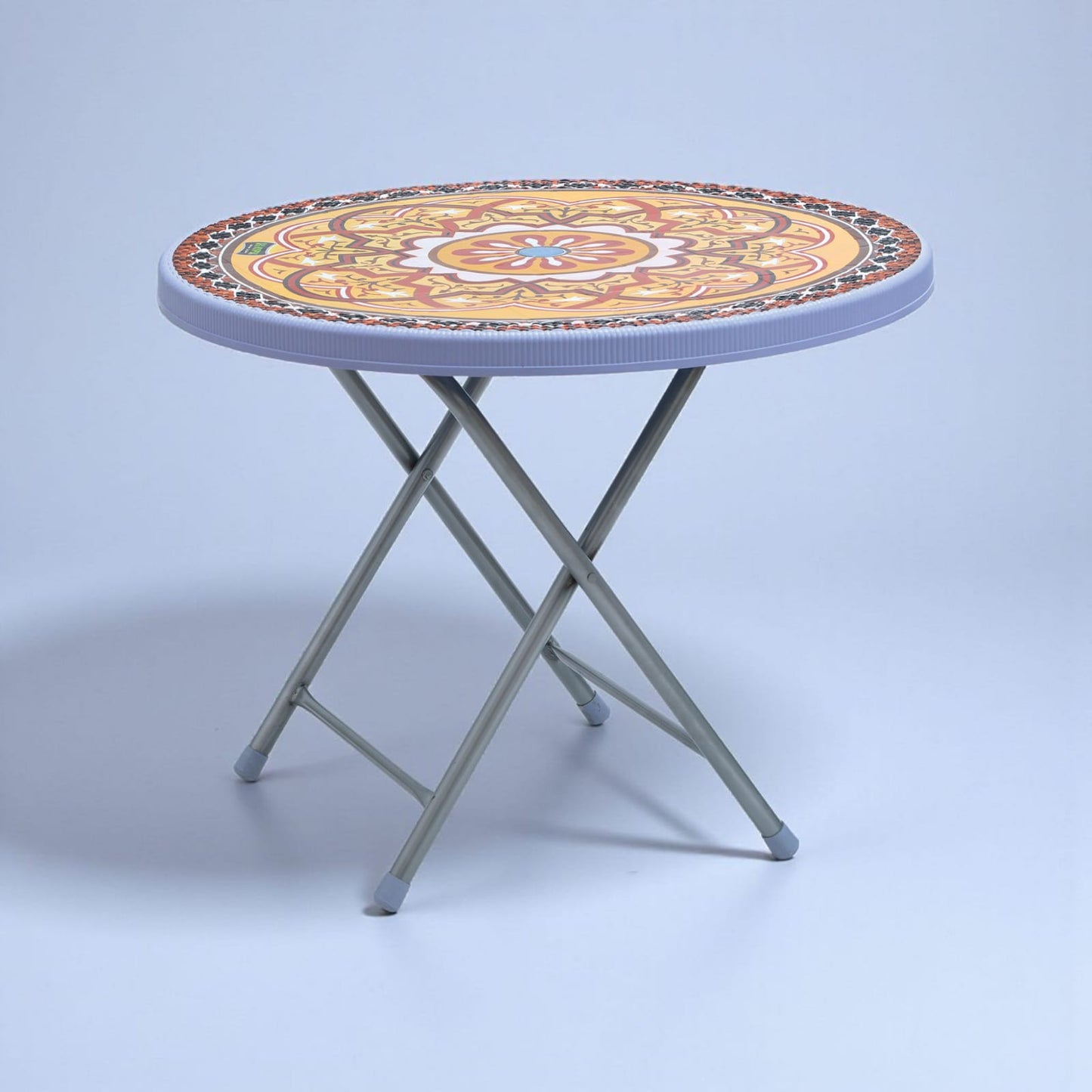 Printed Round table #215 Sky blue